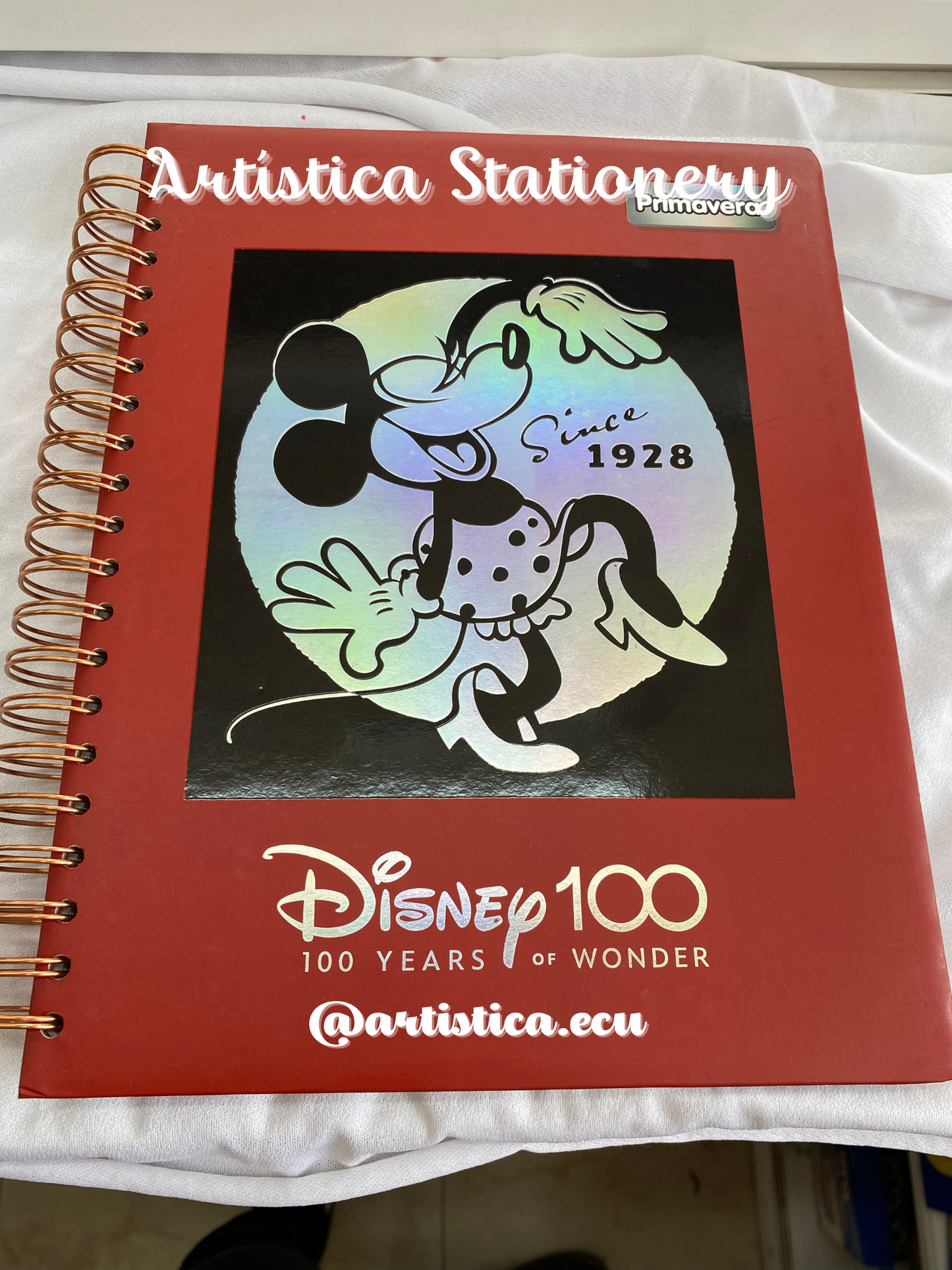 Cuaderno pasta dura 200 hojas a cuadros  edición Disney