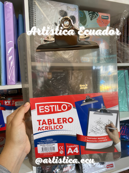 Tablero acrilico