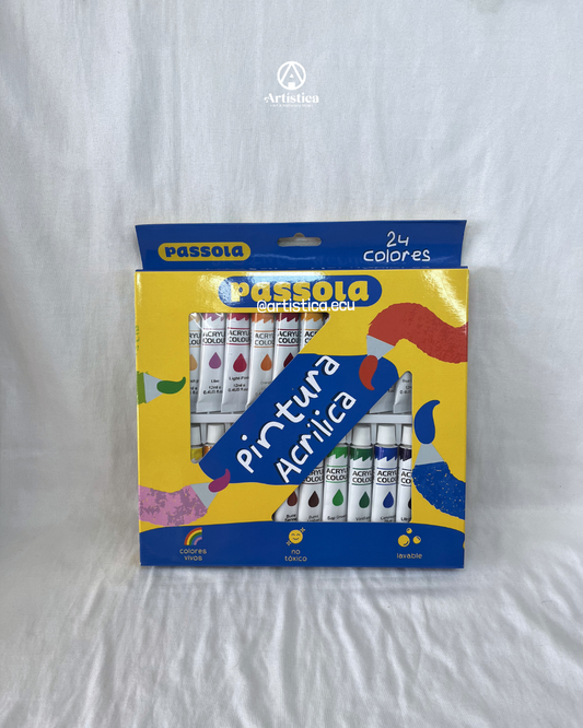 24 Pinturas Acrílicas