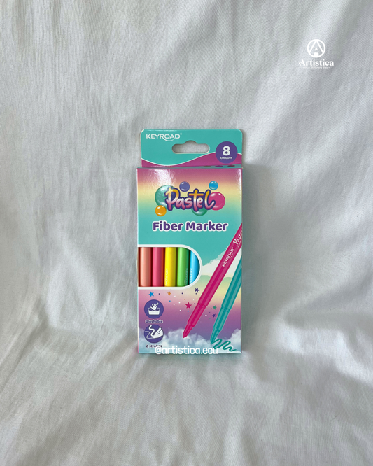 8 Marcadores tonos pasteles Keyroad