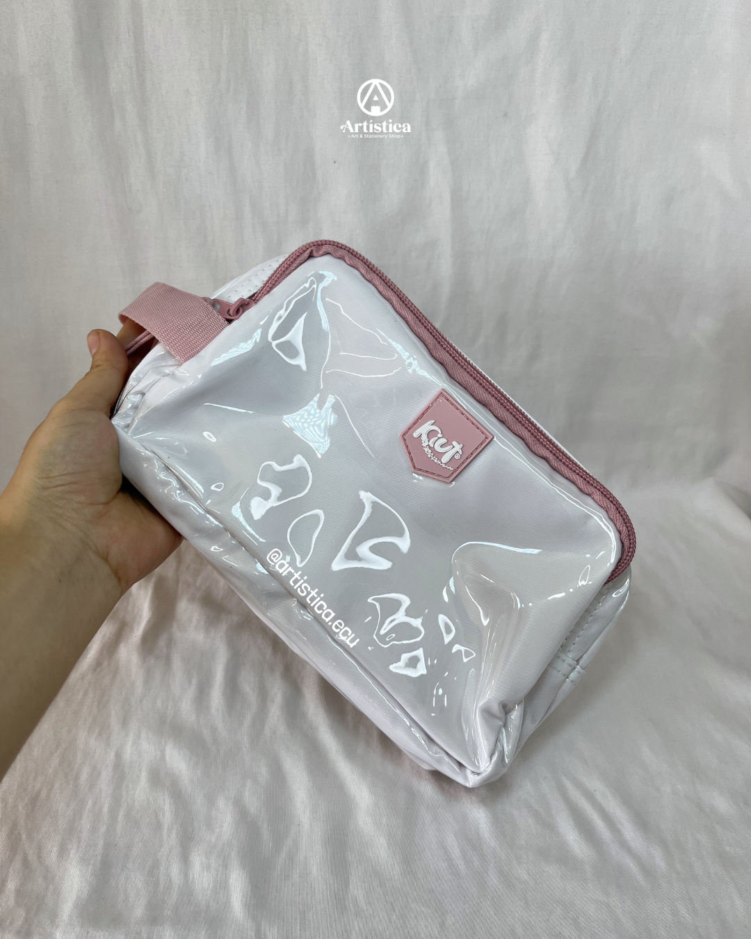 Cartuchera 2 cierres Rosa Vainilla