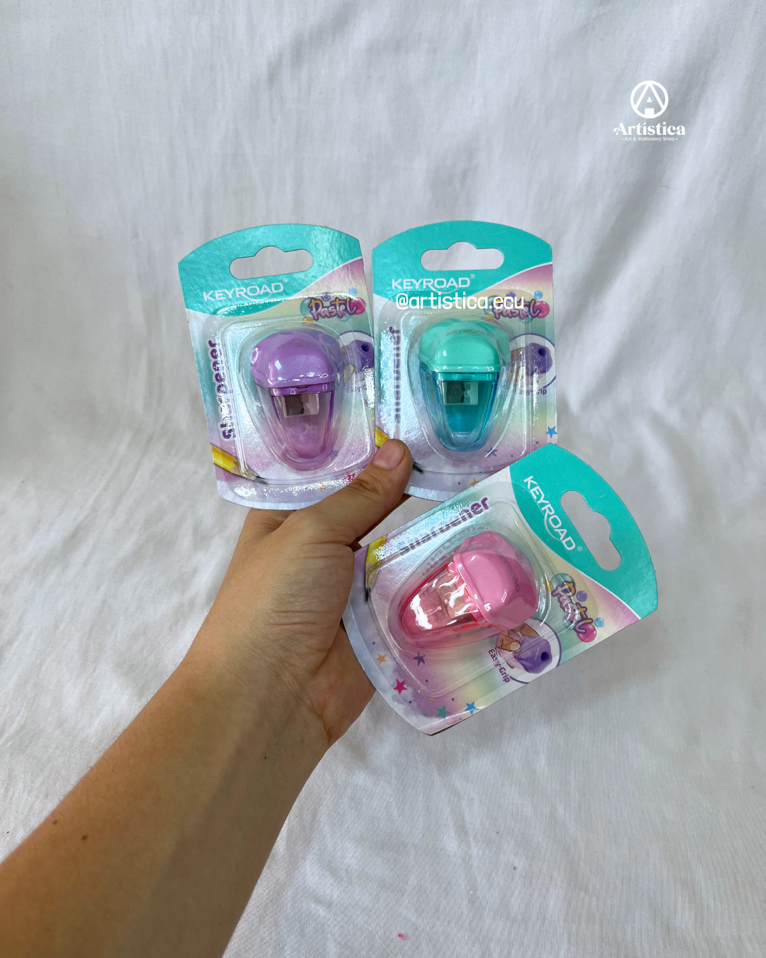 Sacapuntas 1 servicio tono pastel Keyroad