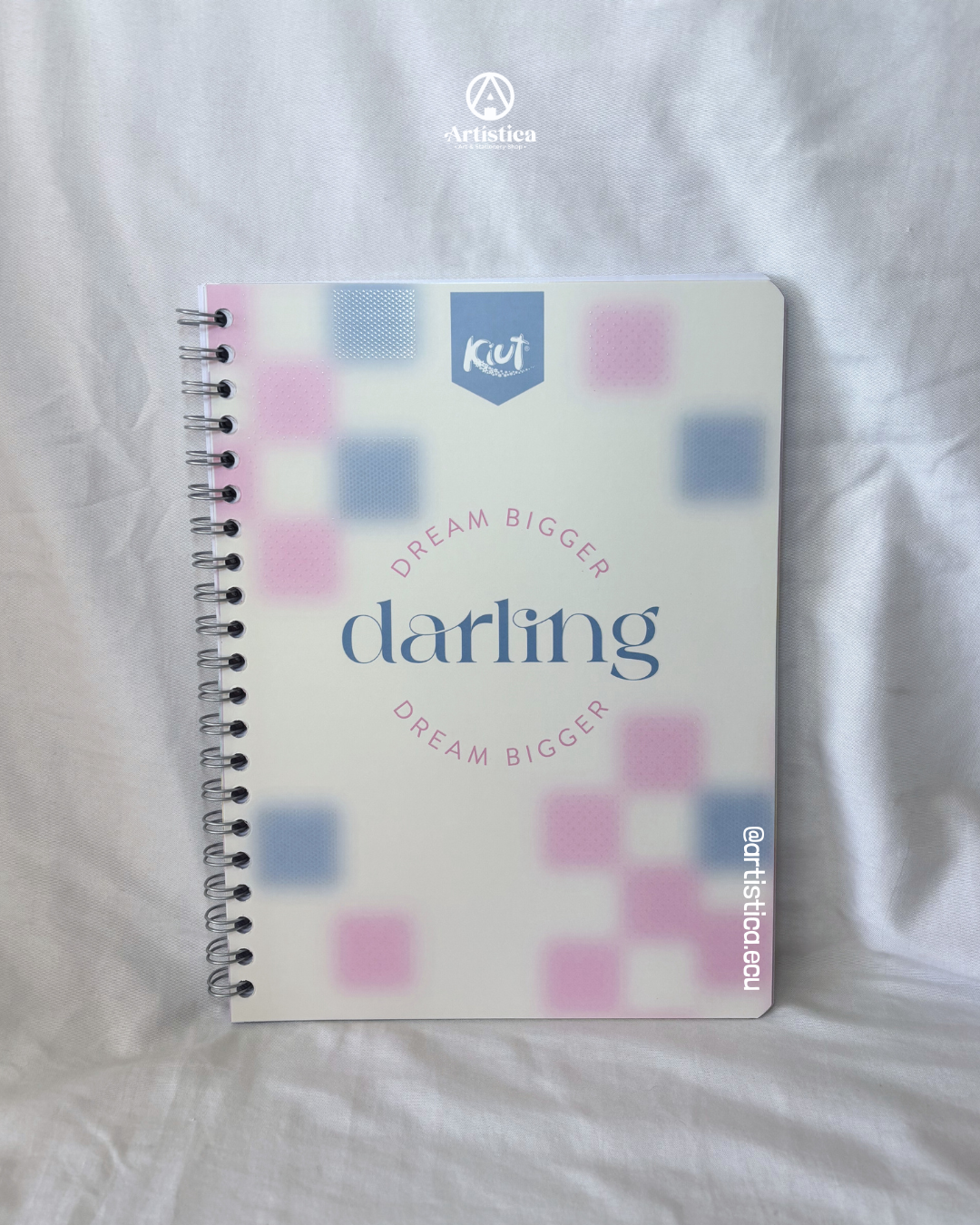 Cuaderno pasta flexible cuadros Kiut