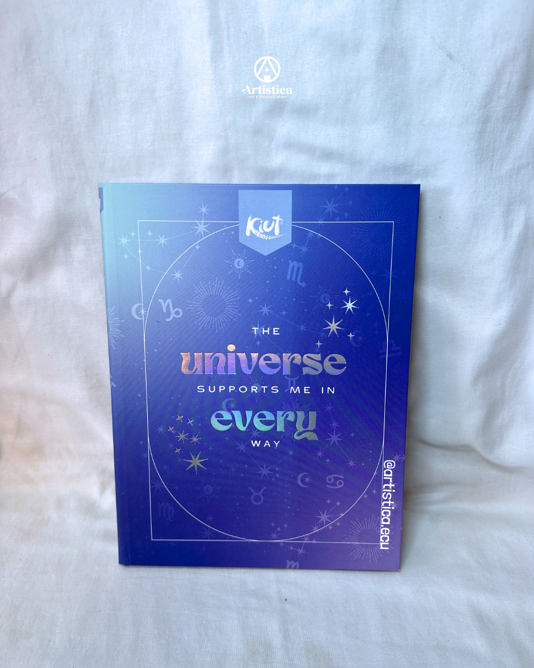 Cuaderno cosido pasta dura cuadros Kiut