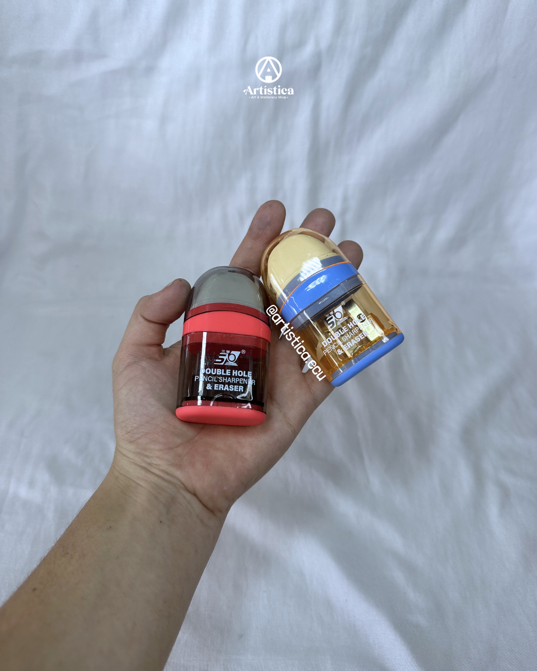 Sacapuntas + borrador