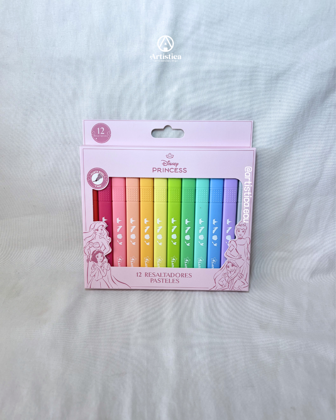 12 Resaltadores tonos pastel Princess