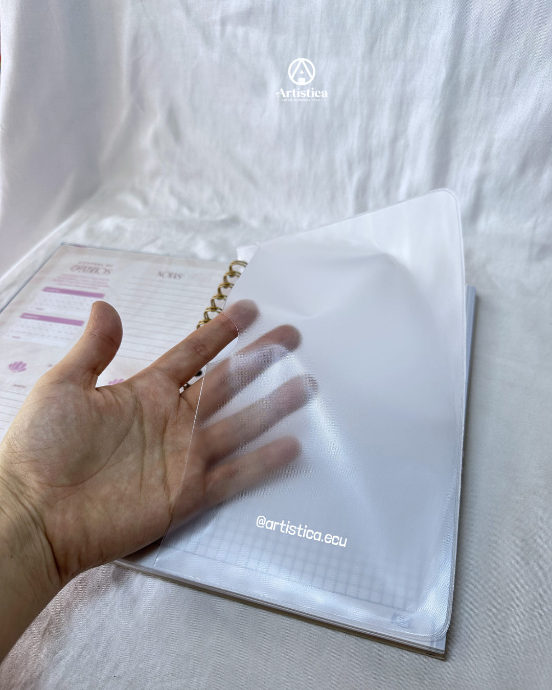 Cuaderno A5 pasta dura a cuadros Kiut