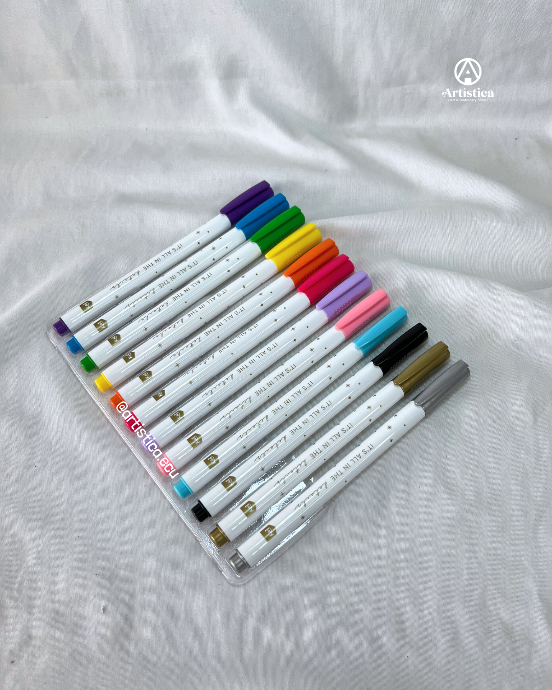 12 Marcadores minibrush