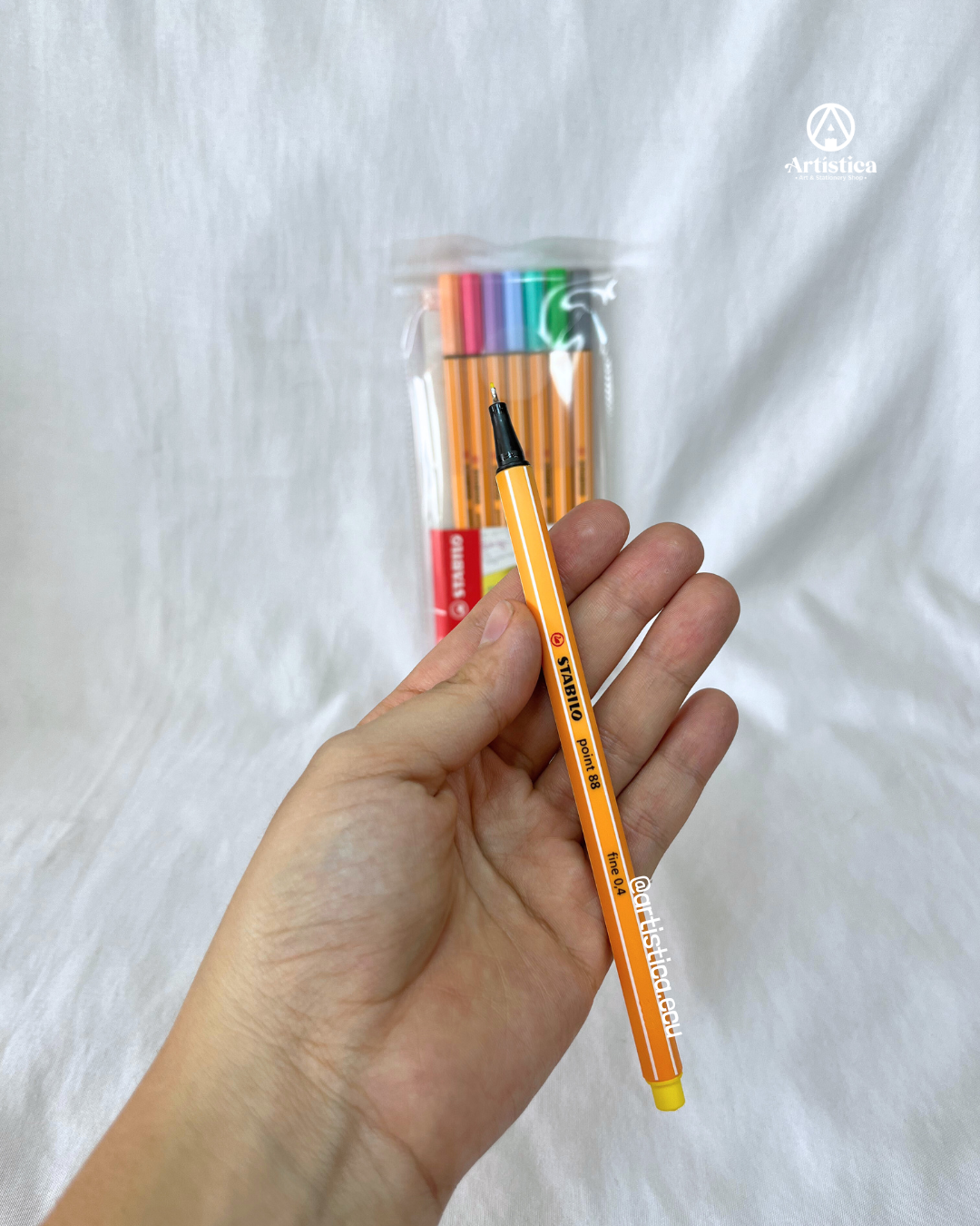 8 Stabilo point 88 tonos pasteles