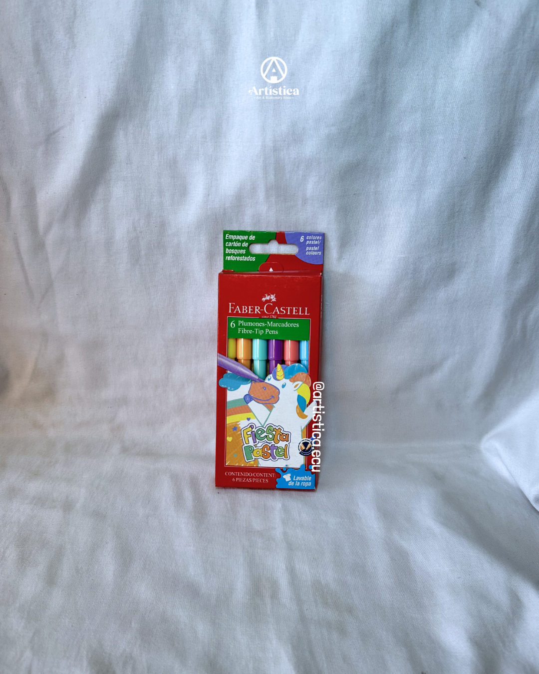 6 Marcadores tonos pasteles Faber Castell