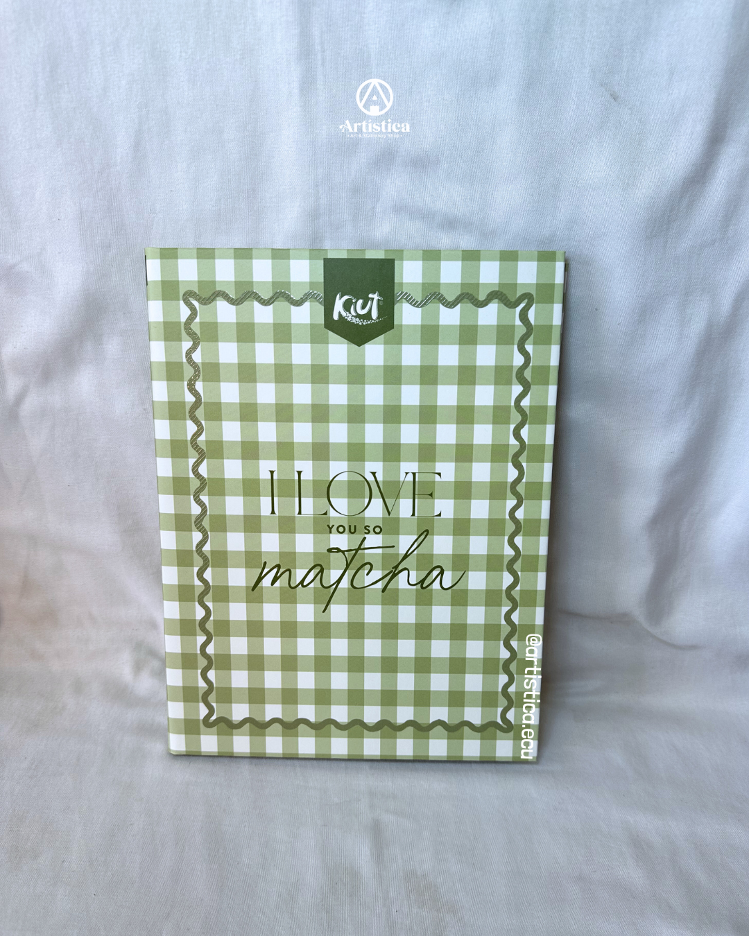 Cuaderno cosido pasta dura cuadros Kiut