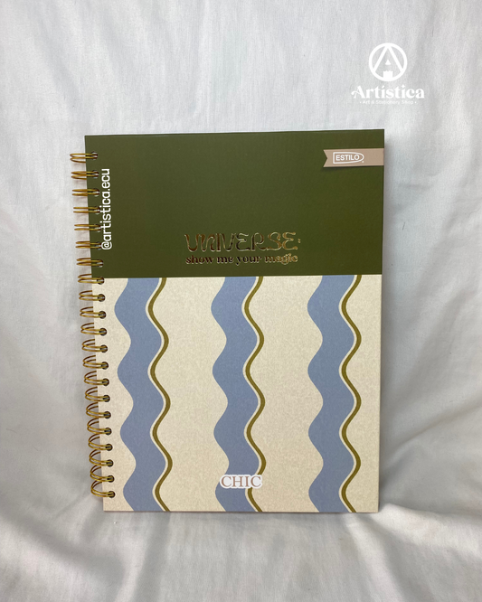 Cuaderno 200 hojas cuadros pasta dura Twins Modelo 3