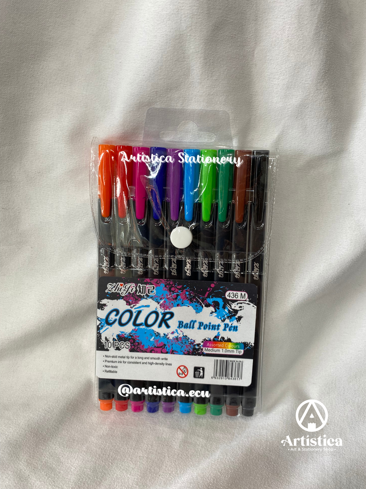 10 Bolígrafos de Colores