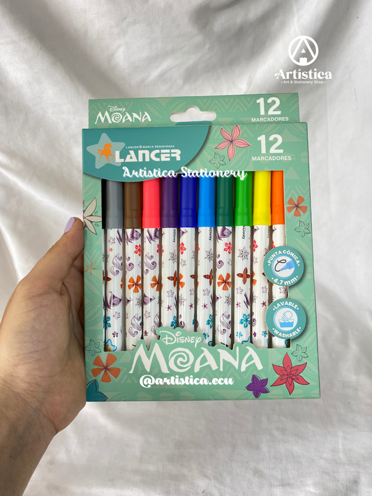 12 Marcadores Moana