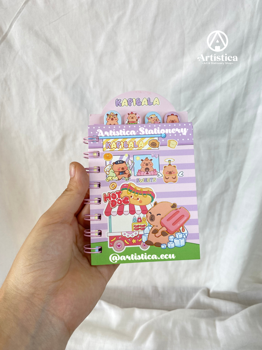 Libreta mini pasta semi dura Capibara