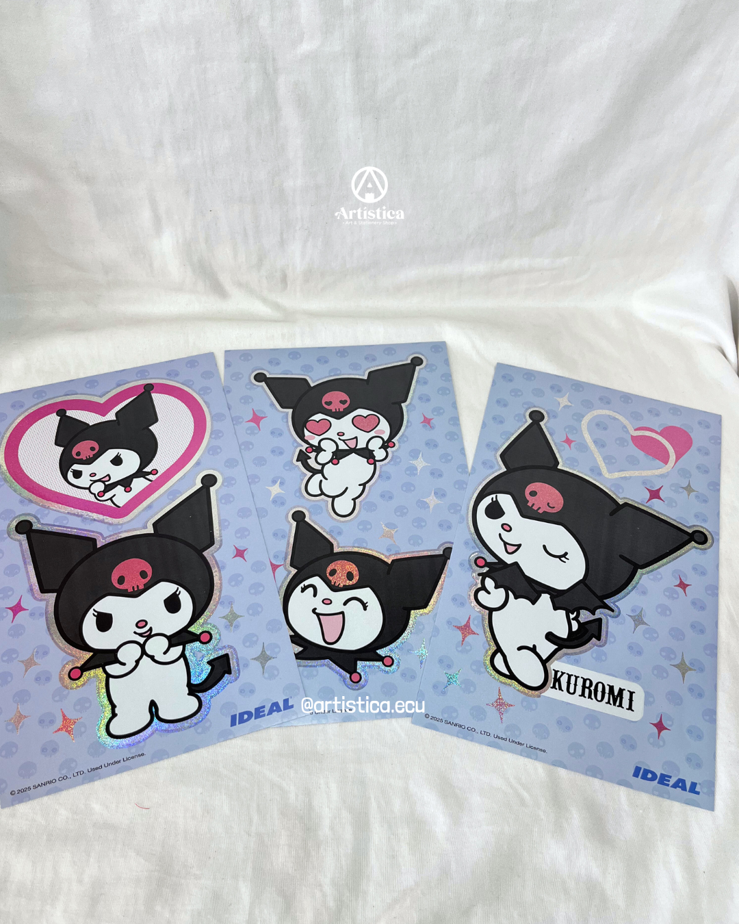 5 Stickers holograficos