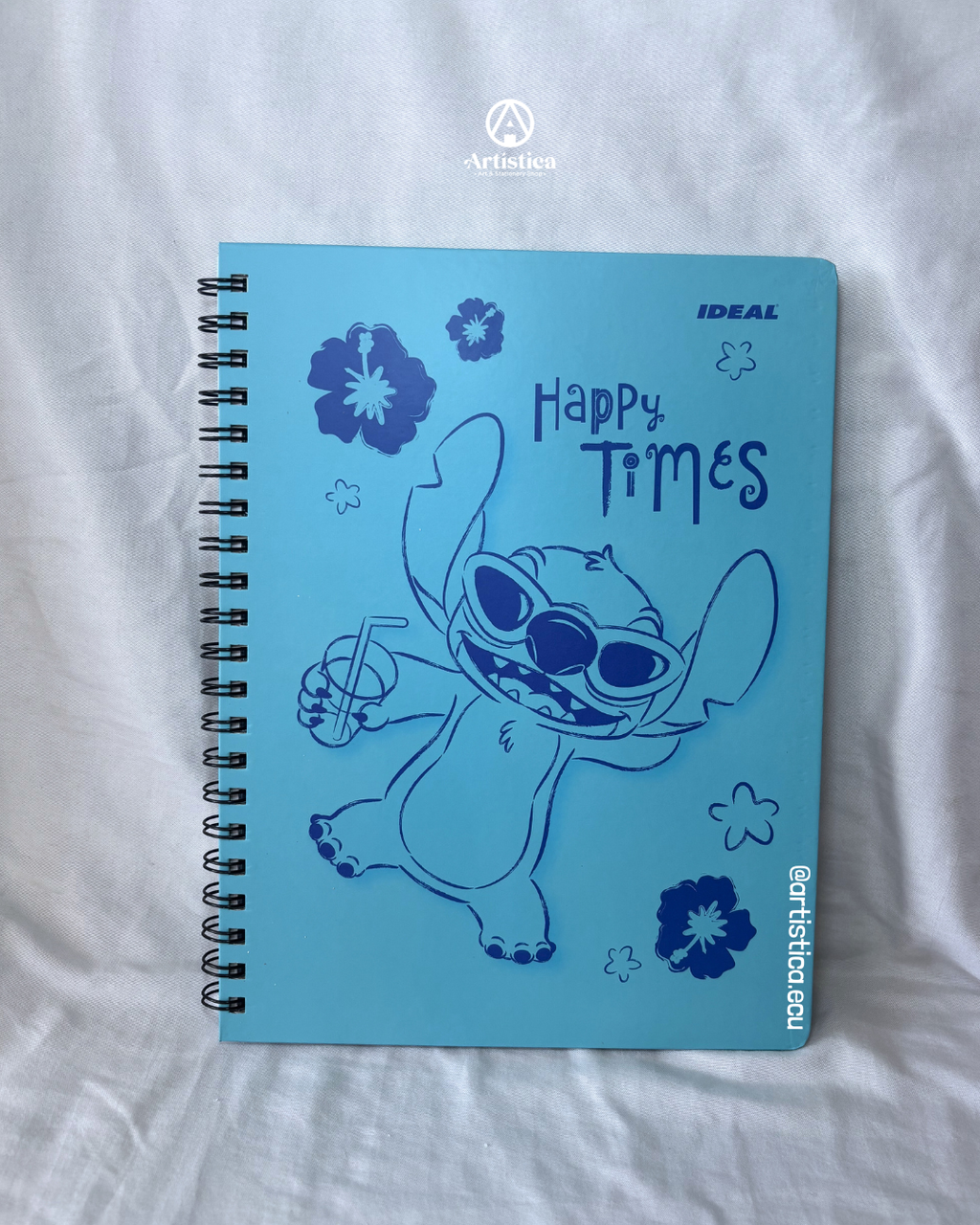 Cuaderno pasta dura cuadros Stitch