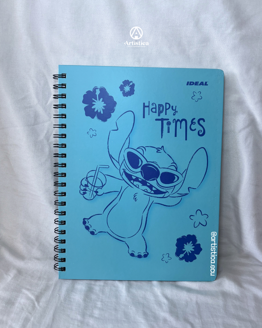 Cuaderno pasta dura cuadros Stitch