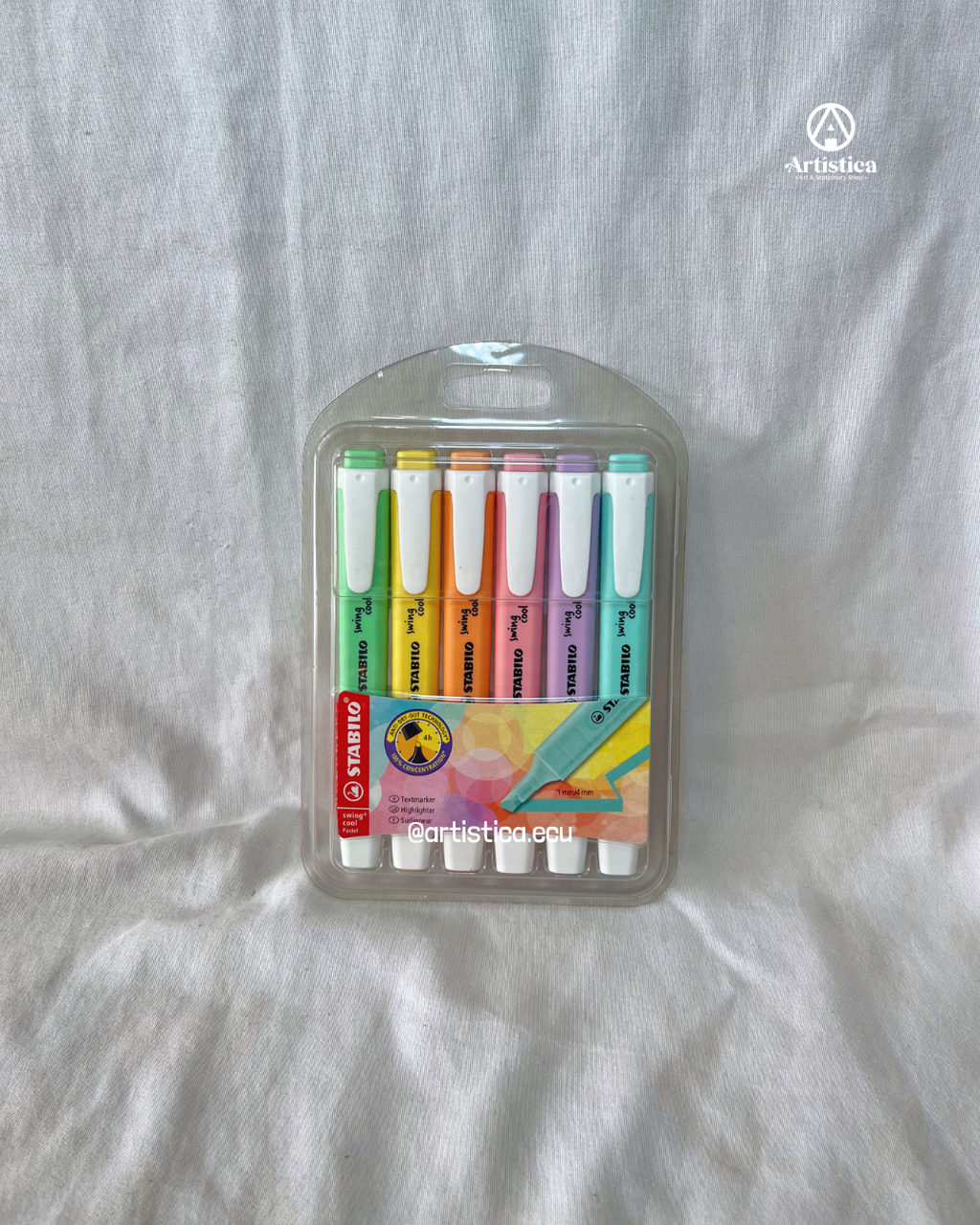 6 Resaltadores Stabilo Swing Cool