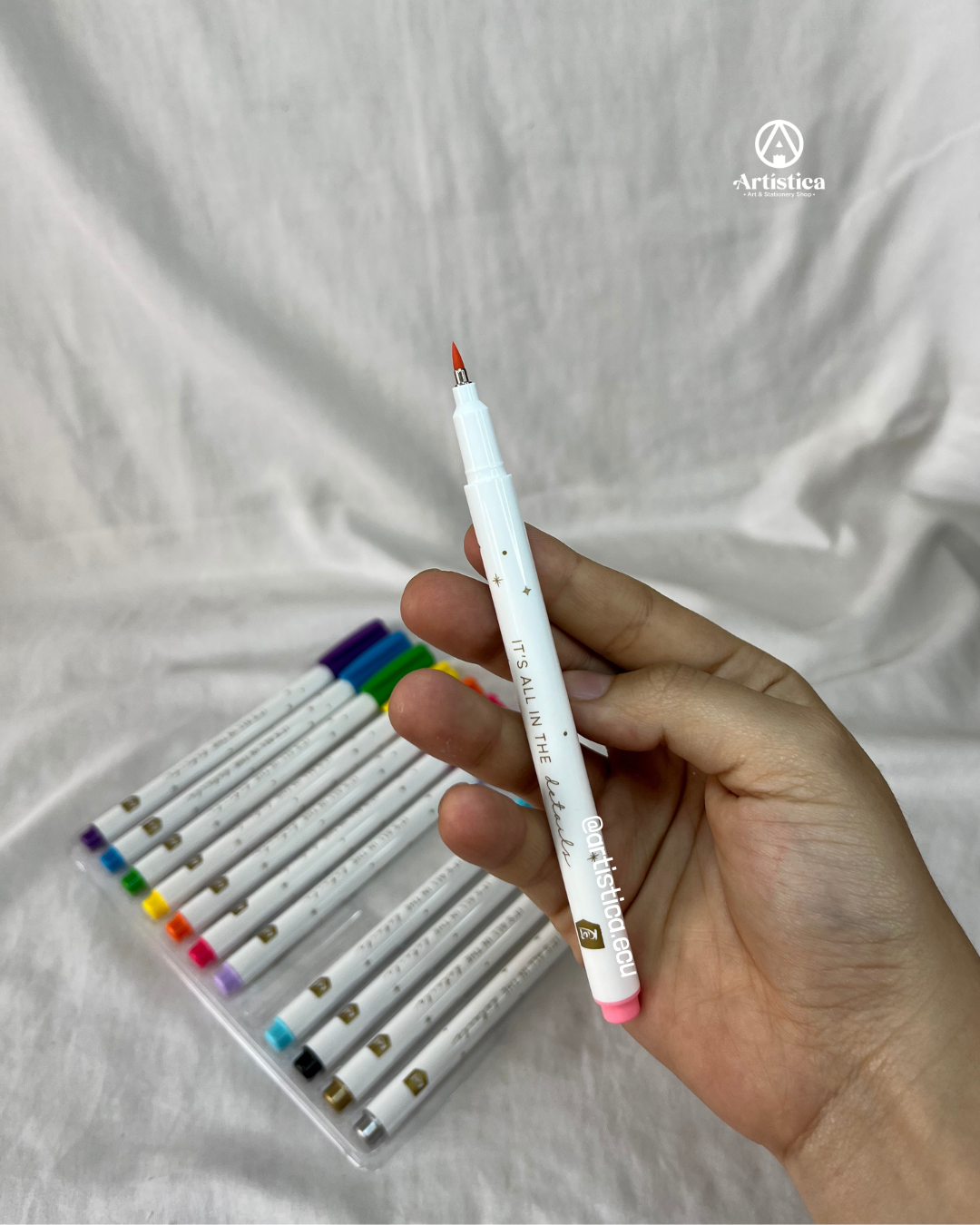 12 Marcadores minibrush