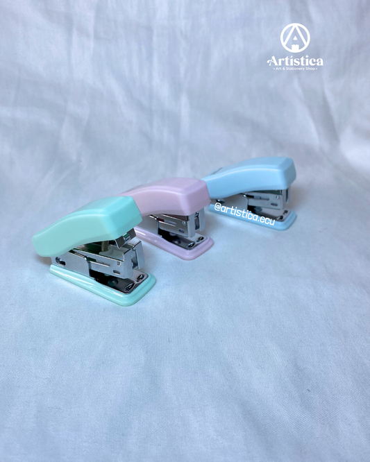 Grapadora mini tono pastel