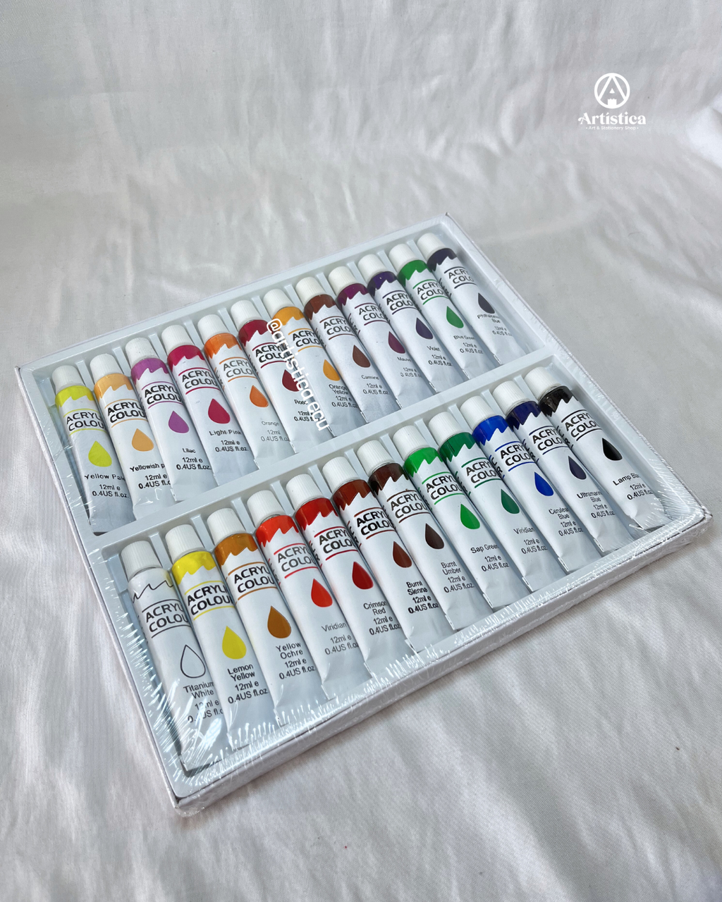 24 Pinturas Acrílicas
