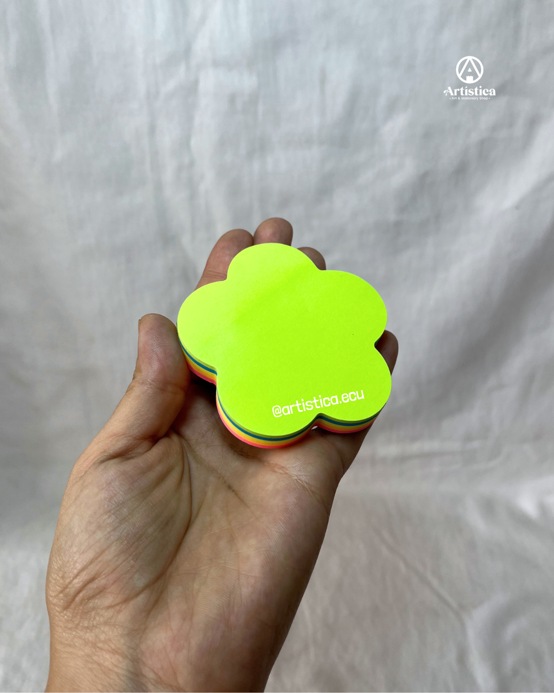 Notitas adhesivas en forma