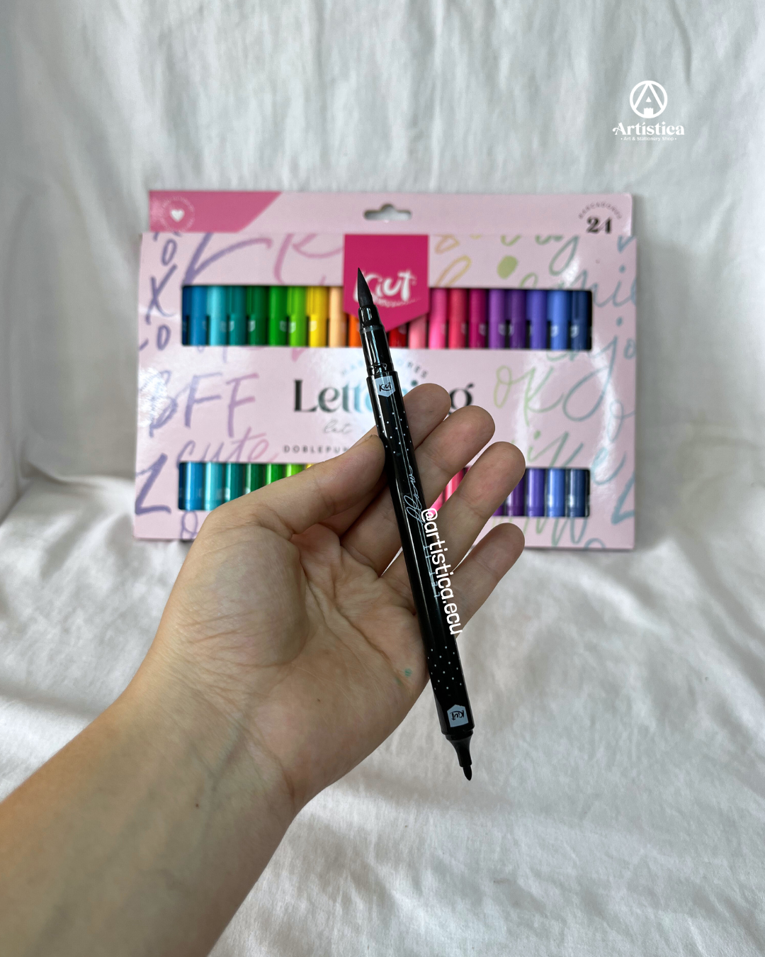 24 Marcadores Doble Punta Kiut