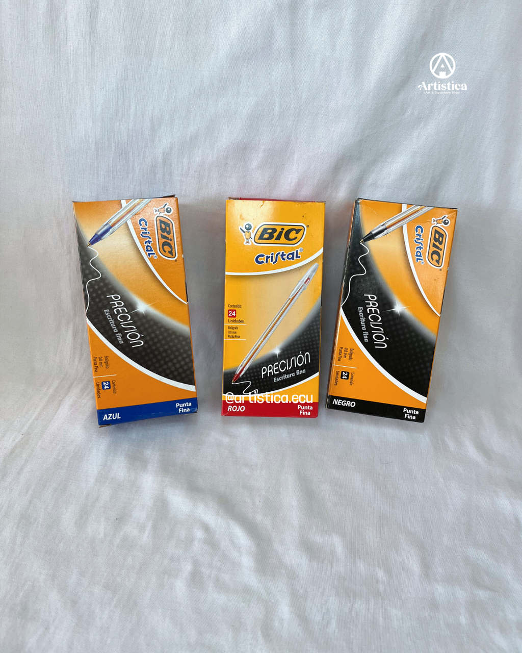 Caja x24 Bolígrafo punta fina Bic