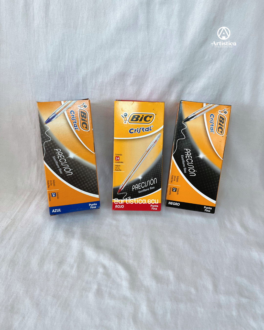 Caja x24 Bolígrafo punta fina Bic