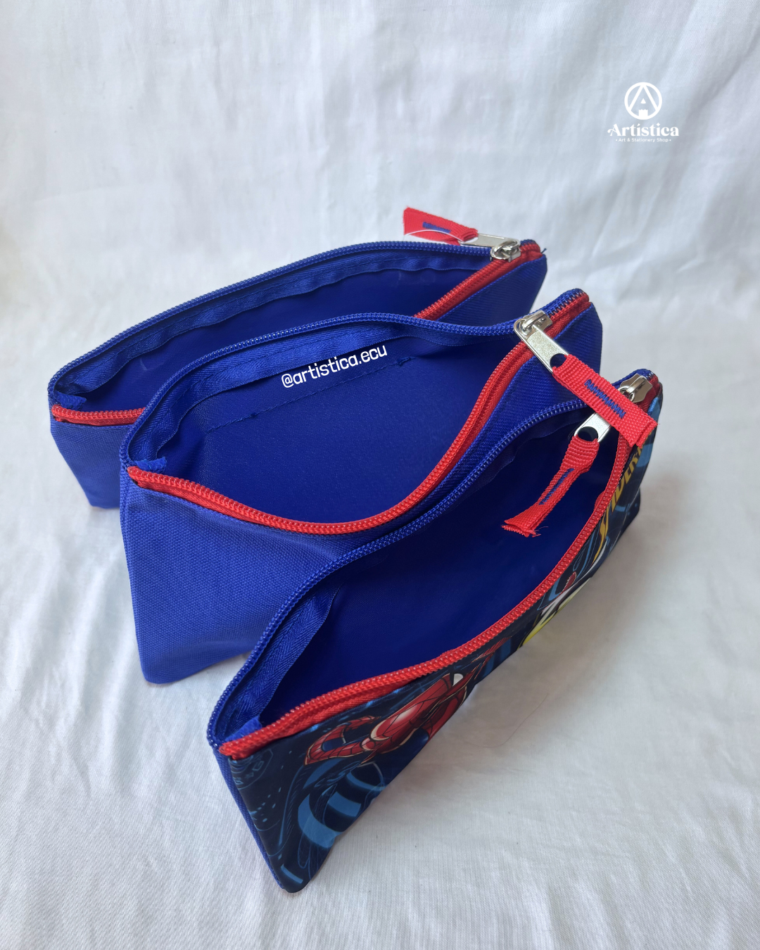 Cartuchera triple Spiderman