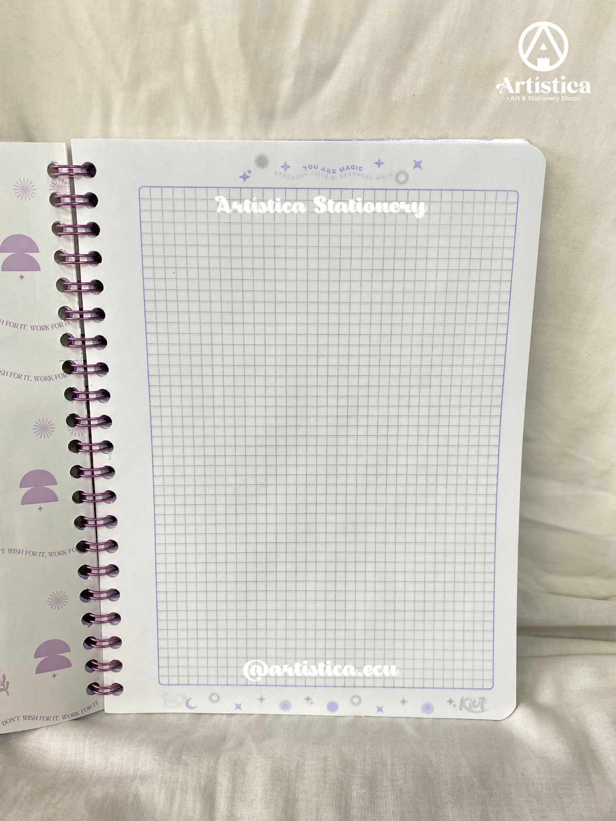 Cuadernos pasta flexible cuadros 100 hojas Kiut
