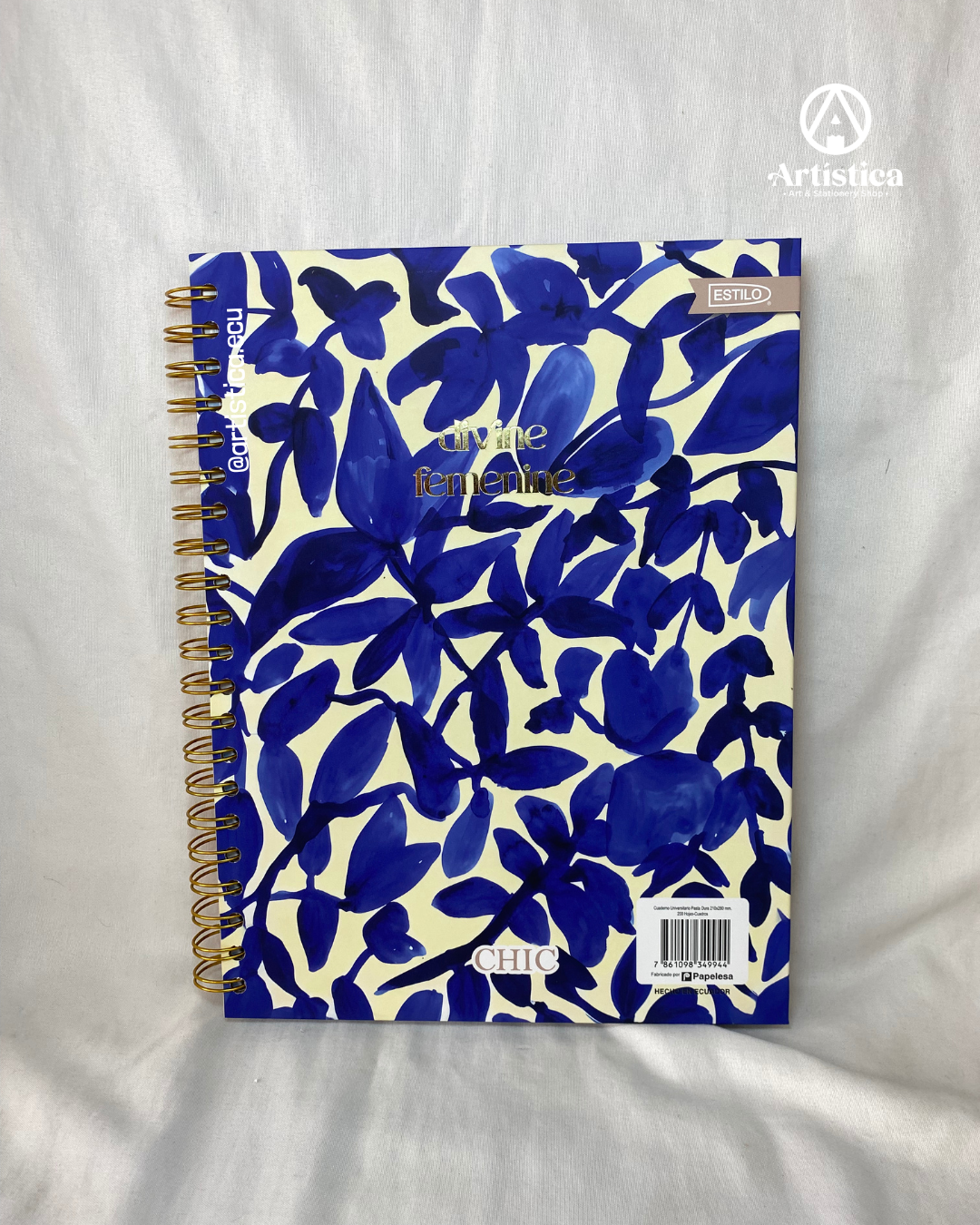 Cuaderno 200 hojas cuadros pasta dura Twins Modelo 4
