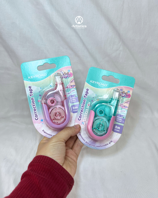 Corrector en cinta tono pastel Keyroad