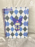 Cuadernos pasta dura a cuadros 100 hojas Kuromi