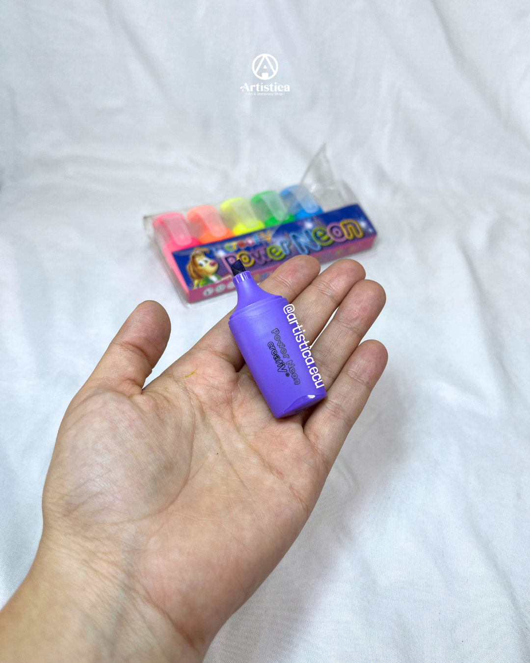 6 Resaltadores mini  tonos neones