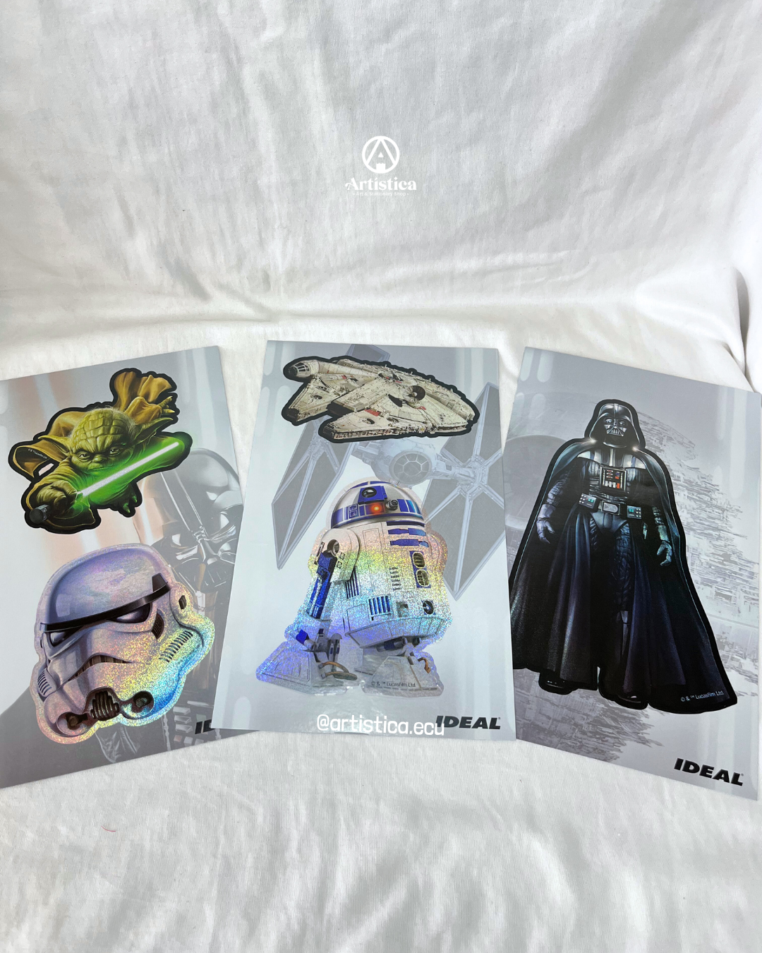 5 Stickers holograficos