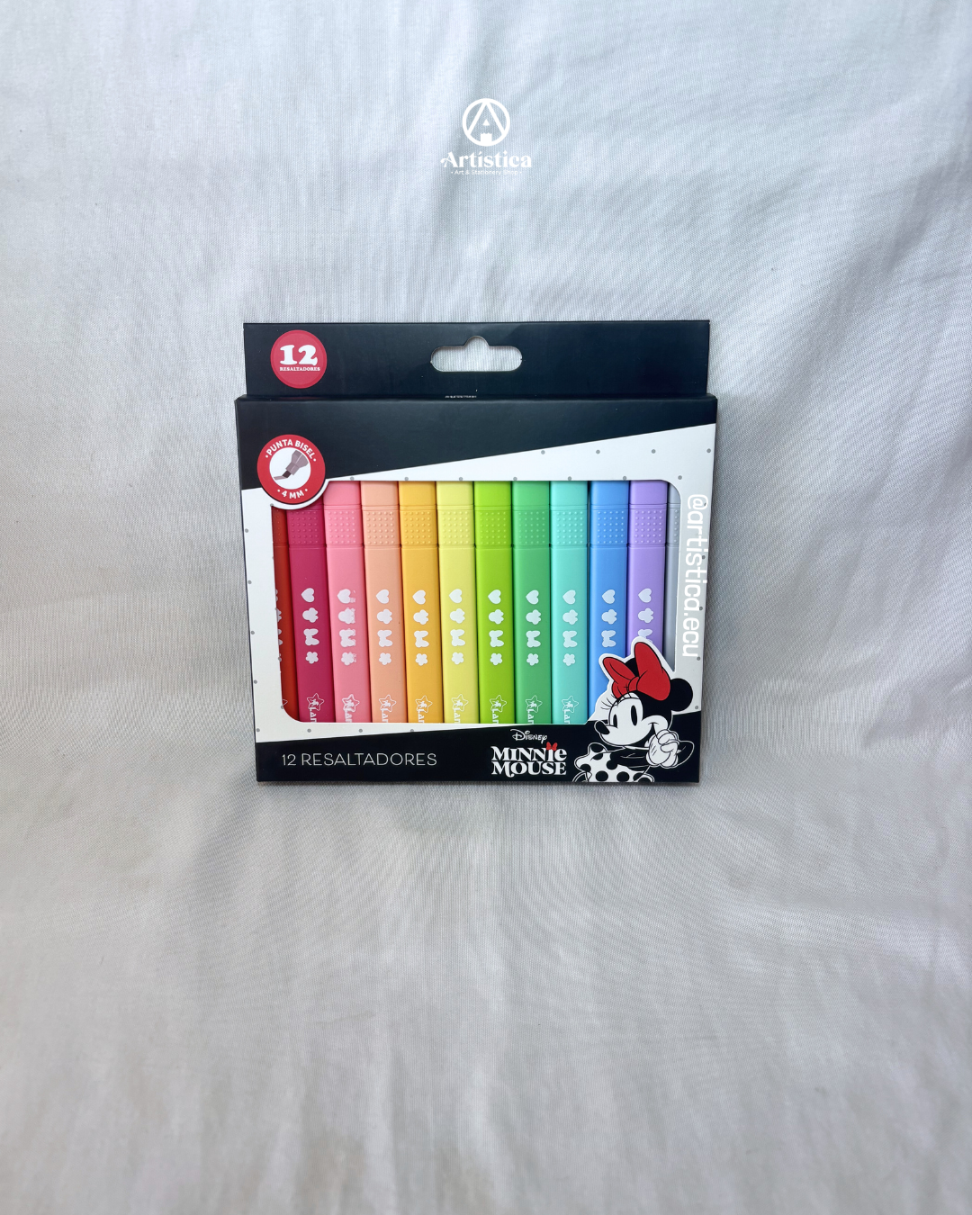 12 Resaltadores tonos pastel Minnie