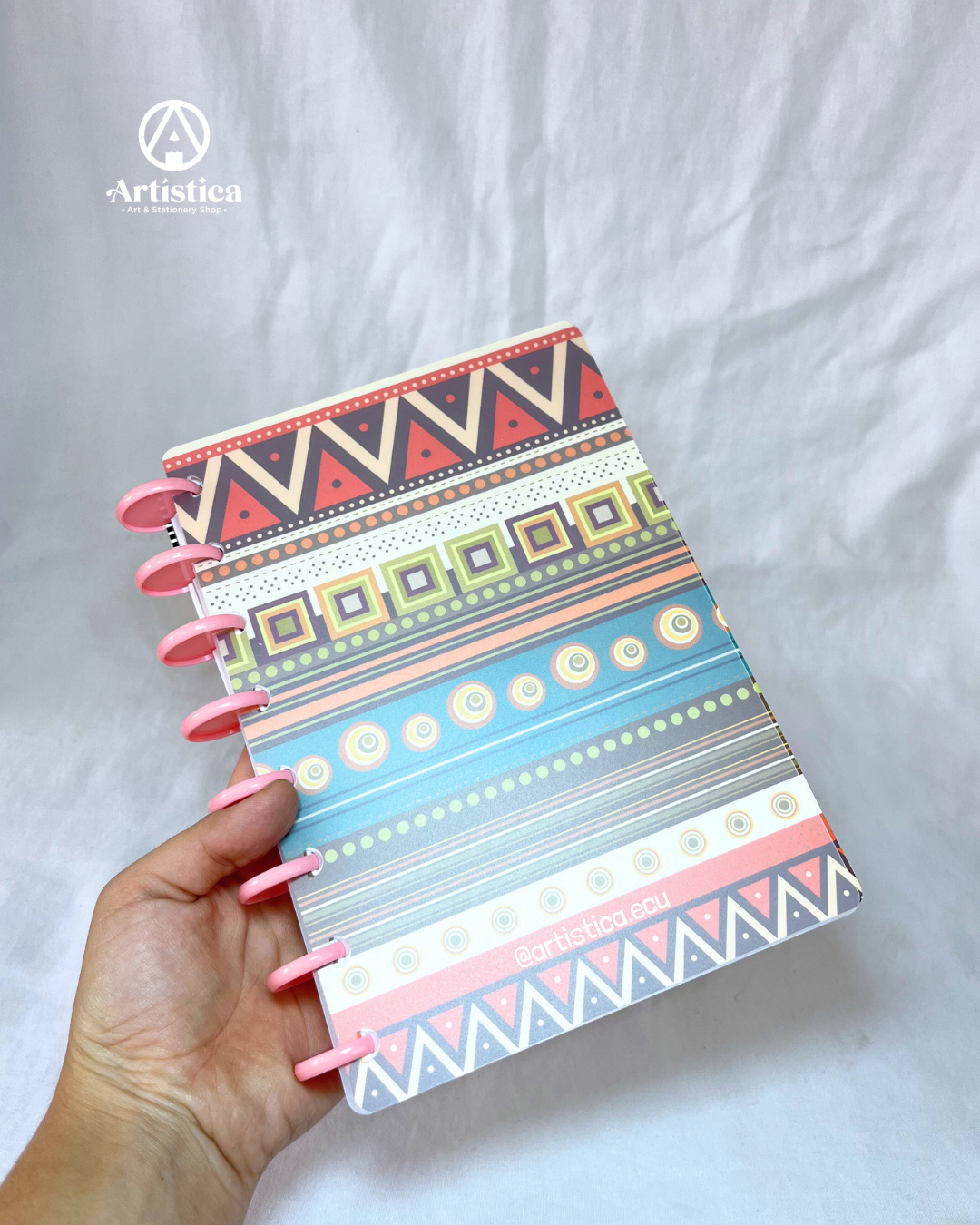 Libreta a líneas con sistema de discos