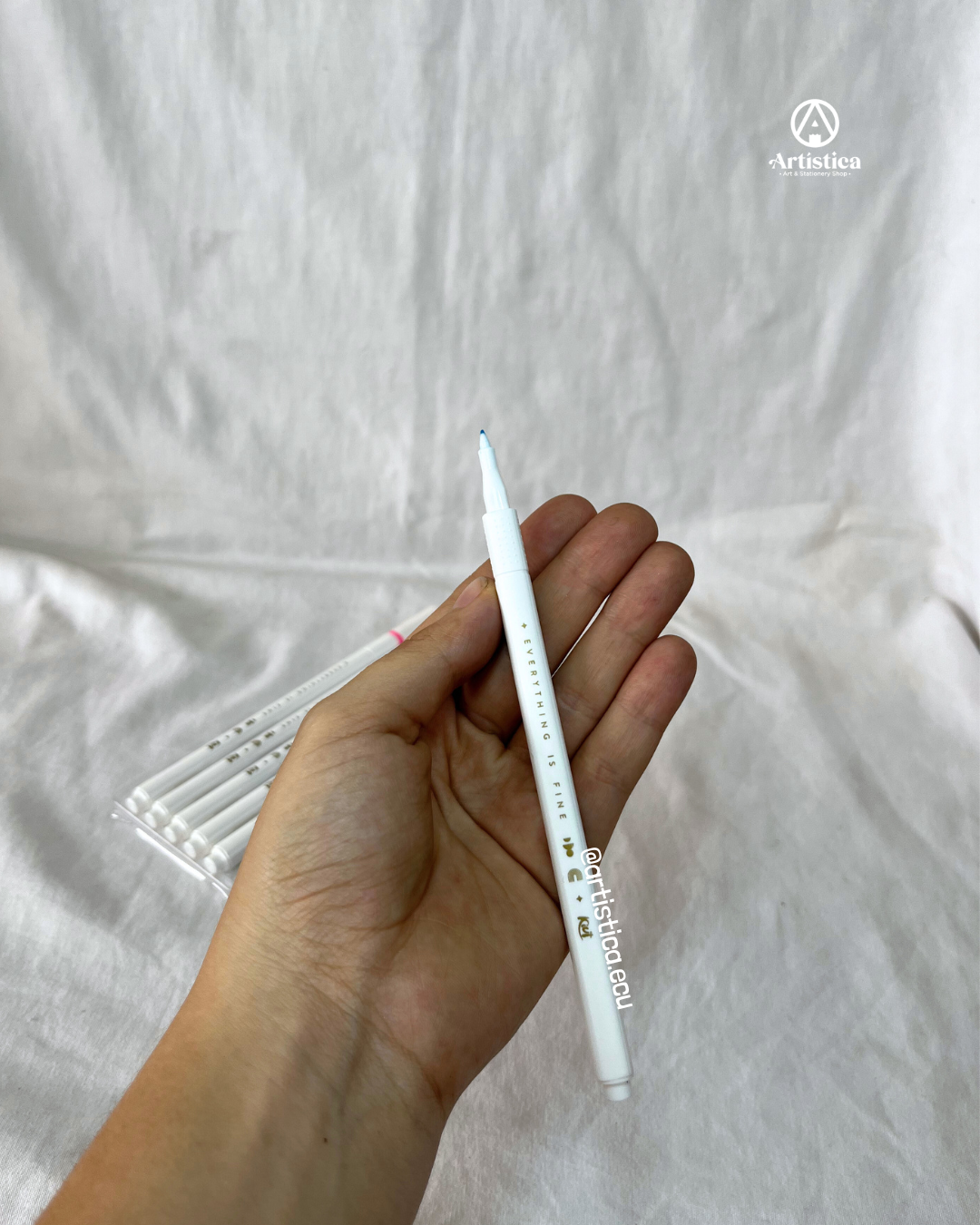 6 Marcadores punta fina tonos pasteles Kiut