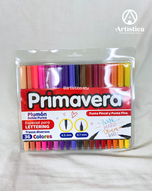36 Marcadores doble punta Primavera