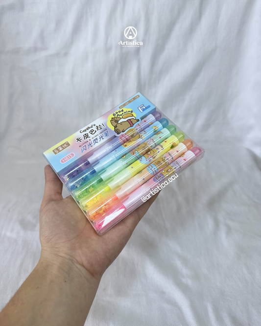 6 Resaltadores mini neon