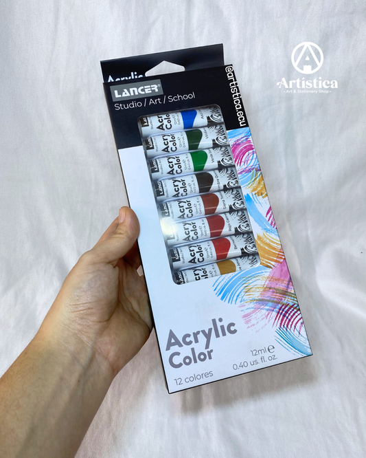 12 Pinturas acrílicas