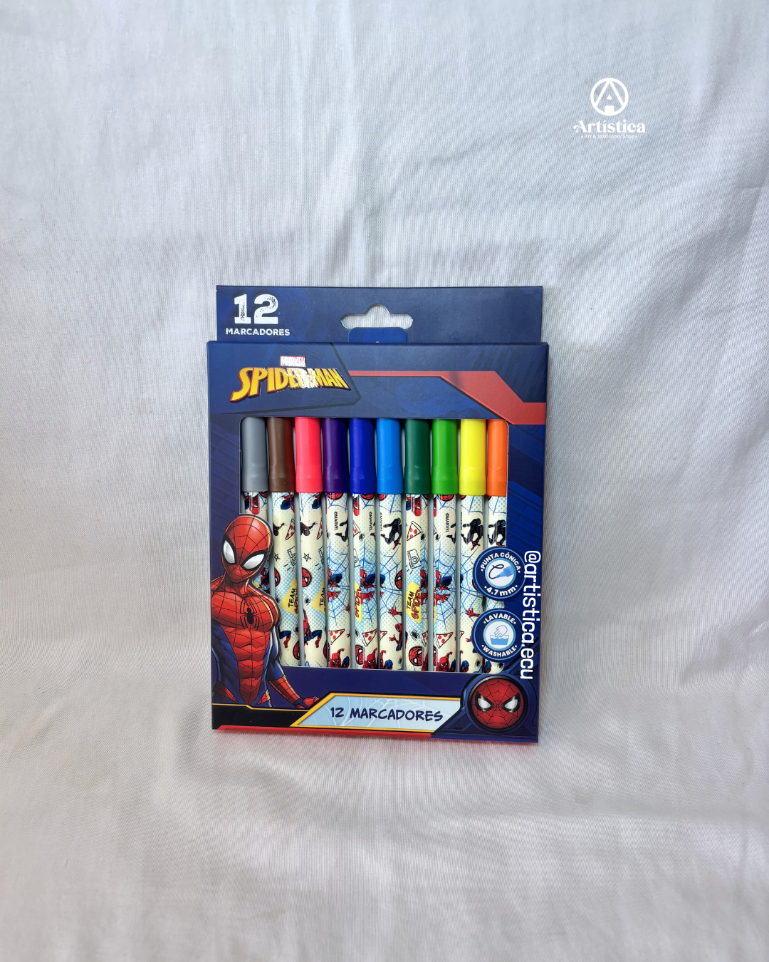 12 Marcadores Spiderman