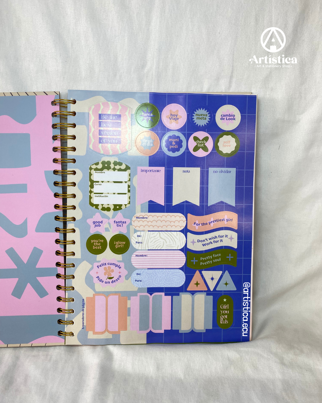 Cuaderno 200 hojas cuadros pasta dura Twins Modelo 3