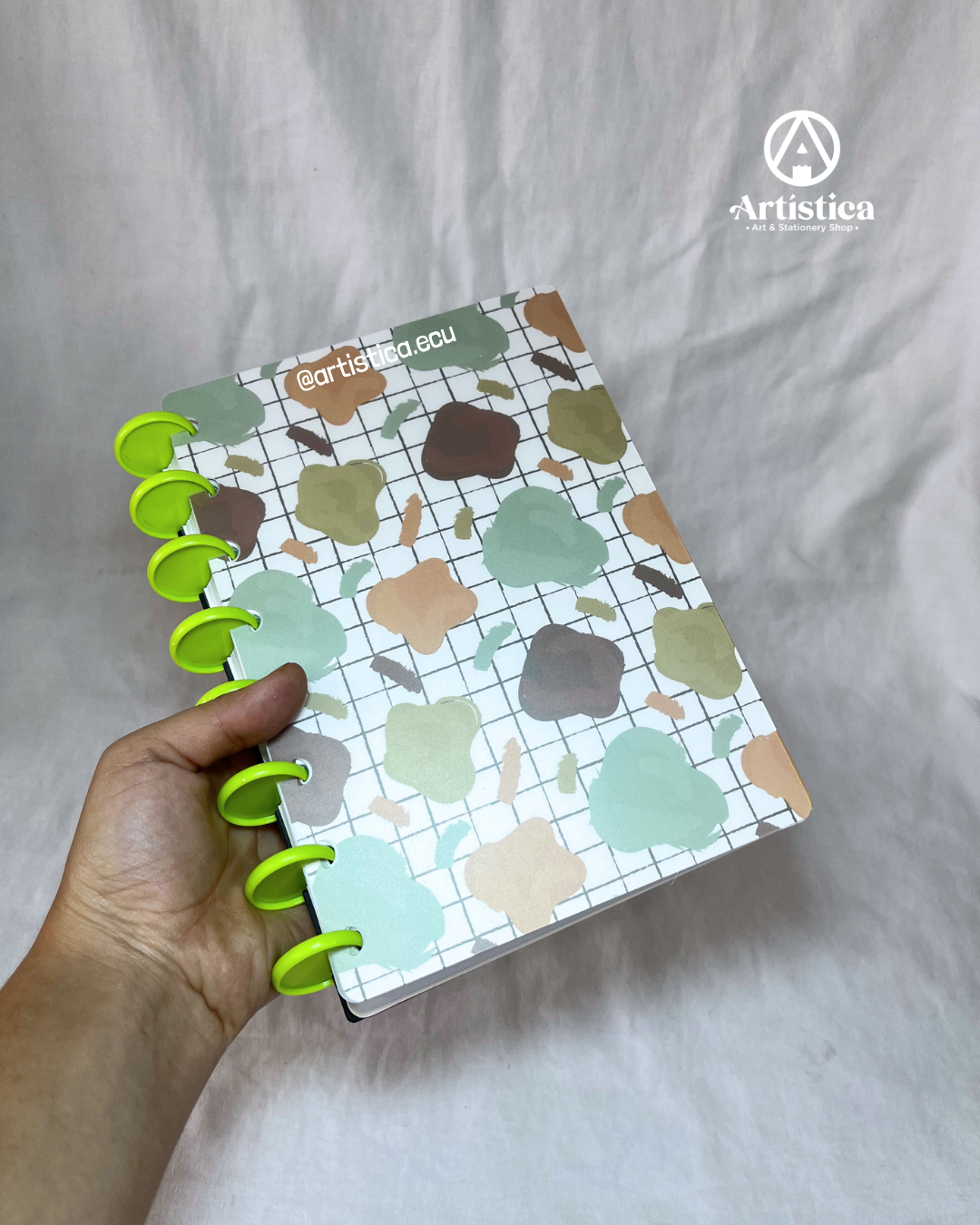 Libreta a líneas con sistema de discos