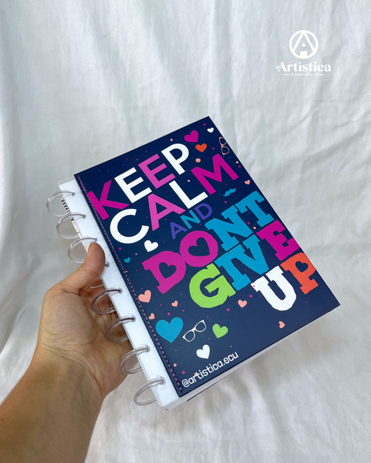 Libreta pasta dura a líneas con sistema de disco