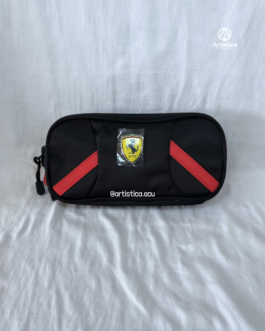 Cartuchera 2 cierres Ferrari