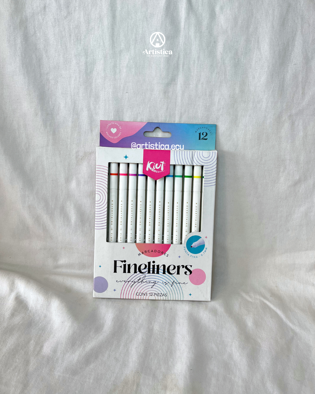 12 Marcadores punta fina Kiut