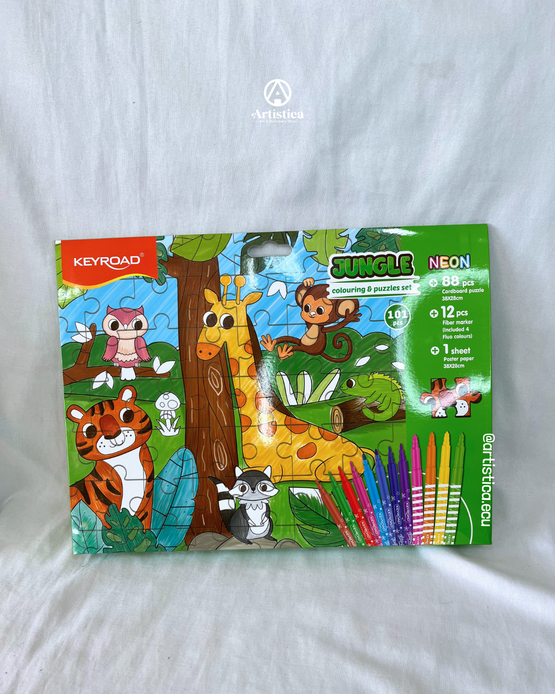 Kit Colouring rompecabezas Selva Keyroad
